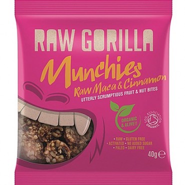 Raw Gorilla Raw Maca & Cinnamon Munchies 40g